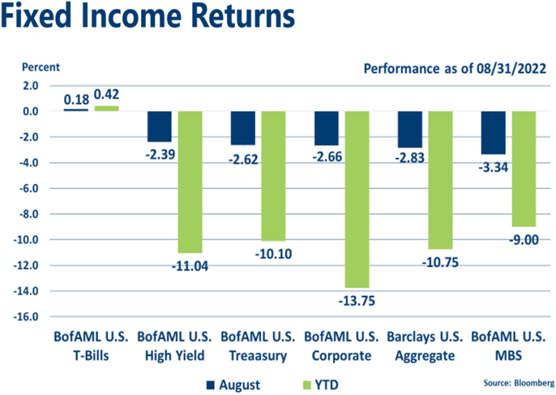 Fixed Income Indices August 2022
