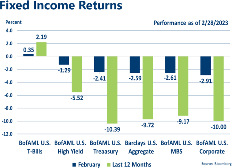 Fixed Income Indices February 2023
