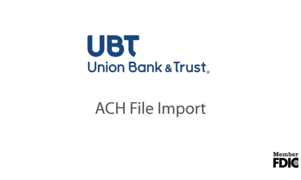 ACH File Import